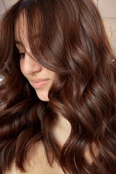 cinnamon hair color, brown hair color, hair inspiration Brown Hair With Reddish Tint, Cognac Brown Hair Color, Brown Hair With Orange Undertones, Cinnamon Brunette Hair, Coppery Brown Hair, Amber Brown Hair, Brown Cinnamon Hair, Brown Cinnamon Hair Color, Cinnamon Brown Hair Color