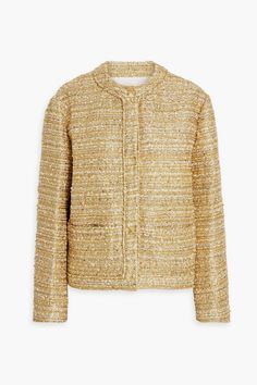 Metallic Jacket, Embellished Jacket, Evening Jackets, Clothing Care, Tweed Jacket, Diane Von Furstenberg, Valentino Garavani, Stuart Weitzman, Fitness Models