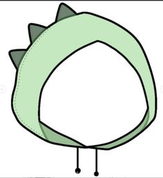 an image of a green dinosaur head