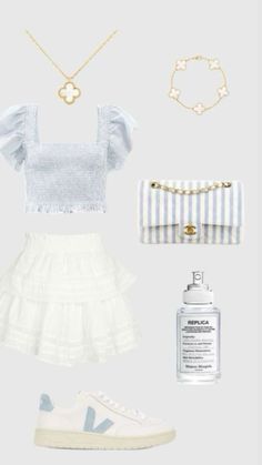 Cute Outfit Ideas And Where To Buy Them, Zara Ruffle Top Preppy, Fancy Preppy Outfits, Preppy Outfit Board, Mode Zara, Preppy Summer Outfits, Summer Outfits For Teens, Casual Preppy Outfits, Looks Party