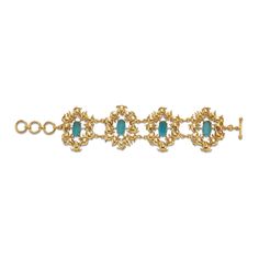 The Keri Bracelet is meticulously handcrafted in 22k gold-plated brass with striking oval-cut blue Topaz glass gems and an adjustable toggle and clasp fixture for a snug fit. This deceptively lightweight bracelet is a beautiful addition to a brunch as well as a formal setting, and it also makes for a very thoughtful gift!  Drawing inspiration from summer's sweetest essence, where baskets overflow with luscious mangoes beneath the azure sky, the Keri Bracelet captures this jubilant spirit within Gift Drawing, Gold Jewelry Earrings, Forever Jewelry, Stylish Bracelet, Glass Gems, Jewelry Ring Box, Blue Skies, Contemporary Jewelry, 22k Gold