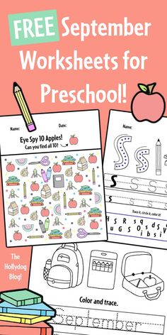 the free printable worksheets for preschool