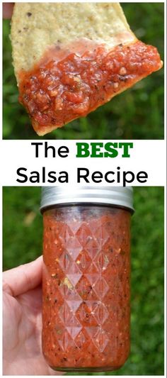 the best salsa recipe is in a jar