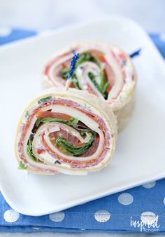 two sandwiches are sitting on a white plate