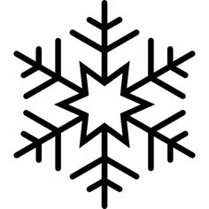 a black and white snowflake on a white background