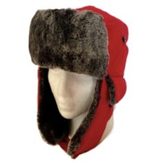 Unisex Red Winter Trooper Earflap Warm Russian Ski Hat Faux Fur DescriptionNew!!Look Great on the Slopes, in the Snow, at the Gathering, or Just Out and About With This Winter Hats Red Russian/Aviator Faux Fur. Plastic Clasp On Botton of Ear Flaps That Can Be Used Under The Chin To Secure On Your Head or Clasp Together On Top Of The Head If Your Ears Get Too Hot. Cool Belt Buckles, Red Russian, Ski Hat, Ski Hats, Fur Hat, The Snow, The Head, Belt Buckles, Skiing