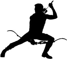 the silhouette of a man is holding a knife and fork in one hand while sitting down