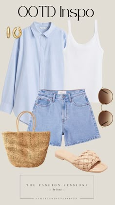 Hampton Outfits Summer, Minimal Chic Style Outfits, Mode Tips, Ootd Inspo, Summer Fashion Outfits, Clothes And Accessories, Mom Outfits, Looks Style, Lookbook Outfits