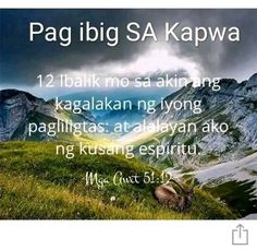 an image with the words pag ibigsa kapwa on it and mountains in the background