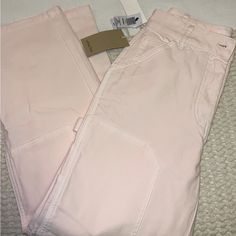 High Waisted Aritzia Light Pink Cargo Pants, Never Been Warn, Brand New! Light Pink Cargo Pants, Pink Cargos, Womens Plaid Dress, Melina Pants, Pink Cargo Pants, Cargo Pants Color, Carrot Pants, Check Pants, Plaid Dress Pants