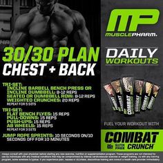 an ad for muscle pharmm's 30 / 30 plan wake up wednesday