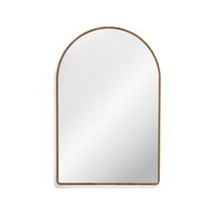 an arch shaped mirror on a white background