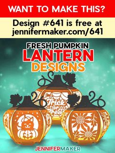 an advertisement for a pumpkin lantern design contest