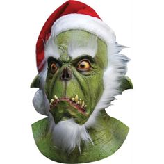 OneofthestrangestSantamaskyouwillsee.GreenincolorwithwhitebeardandSantahatattached.Individuallyhandpaintedforthemostrealisticlookpossible.
BoxDimensions(inInches)
Length:14.00
Width:11.00
Height:4.00 Grinch Mask, Grinch Costumes, Der Grinch, Zombie Mask, The Mask Costume, Scary Christmas, Mascaras Halloween, Santa Claws, Green Santa