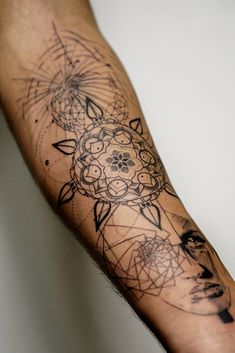 a person with a tattoo on their arm