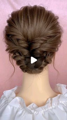 Bun With Braiding Hair, Braid Bun Hairstyles, Hairstyle With Suit, Bun Hairstyles For Short Hair, Debs Hair, Bun Hairstyles For Women, Formal Hairdos, Braid Bun Updo, Change Hair