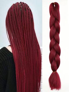 Elegant Twists: Unique Twisted Braid Hairstyles Burgundy Hair Box Braids, Twisted Braid Hairstyles, Burgundy Braids, Braid Hairstyle Ideas, Red Hair Pieces, Fox Hair Dye, Twisted Braid, Colored Braids, Hair Color Burgundy