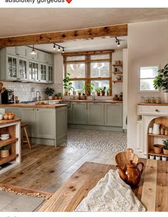 the kitchen is clean and ready for us to use in its new owner's home