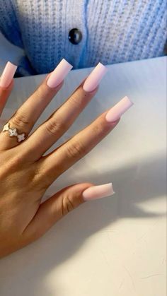 Plain Acrylic Nails, Plain Nails, Girly Acrylic Nails, Work Nails, Short Square Acrylic Nails, Unique Acrylic Nails, Long Square Acrylic Nails, Bling Acrylic Nails, Pink Acrylic Nails