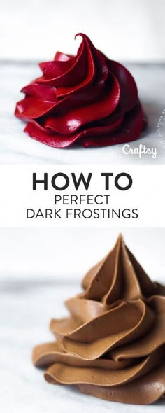 how to make perfect dark frosting with chocolate icing on the top and bottom