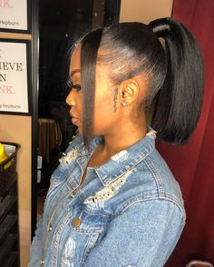 Bun Hairstyles Sleek, Bob Ponytail, Hairstyles Sleek, Short Relaxed Hairstyles, High Bun Hairstyles, Silk Press Natural Hair, Pony Hairstyles, High Ponytail Hairstyles, Weave Ponytail Hairstyles