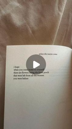 an open book with a poem written on it