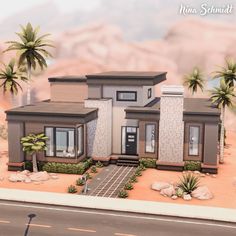 Speed Build & Download on YouTube | Gallery ID: ninahschmidt Sims 4 Rich House, Sims 4 Oasis Springs House, Modern House Sims 4, Sims 4 House Download, Ts4 Lots, Sims 4 Modern House