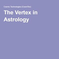 the cover of the book, the vertex in astrology