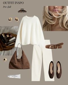 Neutrals Outfit, Neue Outfits, White Outfit, 가을 패션, Autumn Outfit, Outfit Inspo Fall, Fashion Mode, Mode Inspiration