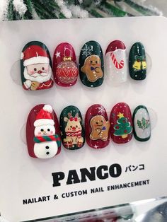 Passion Nails, Christmas Nail Ideas, Fake Nails Designs, Pretty Gel Nails, 2023 Christmas, Elegant Nails