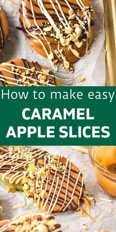 how to make easy caramel apple slices