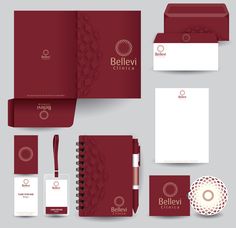 the branding and stationery design for believi clinic