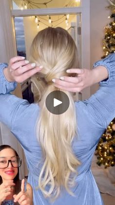 2.7K views · 9.6K reactions | “Pronta pra virar o ano com muito estilo✨💁‍♀️ Esse penteado lindo é a escolha perfeita pro réveillon! Simples, chique e cheio de energia boa pra começar 2024 arrasando! 🎉😍

#PenteadoDeRéveillon 
#AnoNovoComEstilo 
#BelezaDeFimDeAno” | Luiza Hair Clothes, Hair And Nails, Beauty