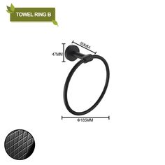 48271502770480 Oversized Towel Ring, Unusual Black Towel Ring, Stainless Steel Bathroom Accessories, Bar Toilet, Bathroom Accessories Set, Steel Bathroom, Stainless Steel Bathroom, Towel Ring, Bathroom Accessory Set