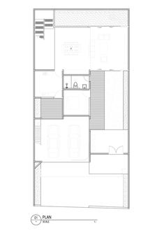 the floor plan for a small house with two floors and one room on each side