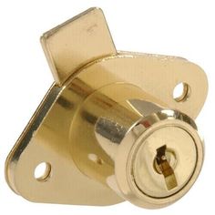 an image of a brass plated door lock