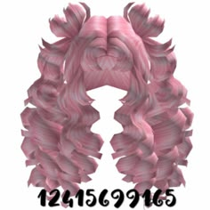 Roblox Pink Hair Codes, Yk2 Outfits, Gyaru Hair, Hair Codes, Roblox Guy, Bratz Inspired Outfits, 2000s Outfits, Black Curly