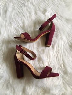 Maroon High Heels, Beauty And The Beast Wedding Theme, High Heels Dance, Open Heels, Wedding High Heels, Open Toed Heels, Dress Shoes Womens