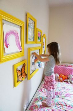 17 Smart Ideas for Children’s Bedrooms Koti Diy, Empty Frames, Mini Clothes, Kids Room Organization, Girls Rooms, Kids Room Ideas, Toy Rooms, Playroom Ideas, Big Girl Rooms