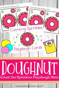 the printable doughnut counting game for kids