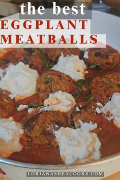 the best eggplant meatballs recipe in a pan