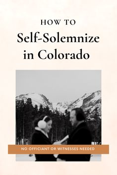 the cover of how to self - solemnize in colorado