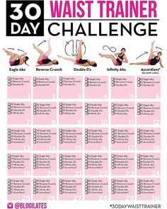 the 30 day waist trainer challenge poster