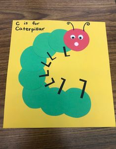 the very hungry caterpillar craft for kids to make with construction paper and scissors