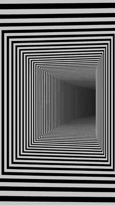 an abstract black and white image with lines going through it in a tunnel that looks like a maze