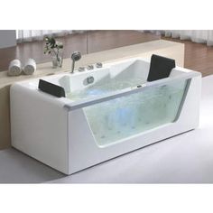 Bathtub Design Ideas, Double Bathtub, Bath Tub For Two, Tub For Two, Sunken Bathtub, Dream Bathtub, Jacuzzi Bathtub, Refinish Bathtub, Best Bathtubs