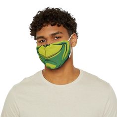 Grinch face mask. Made with 96% Polyester and 4% Spandex, these 2-layer fabric face masks deliver a snug fit while remaining comfortable to wear for long stretches of time. What's more, the adjustable toggle strap helps find the perfect fit for each head size.  .: Material: 96% Polyester, 4% Spandex .: One size: 7.3'' × 4.5'' (18.54cm × 11.43cm ) .: Elastic adjustable straps .: One sided print Grinch Face Mask, Grinch Face, Grinch, Face Masks, Snug Fit, Beauty And Personal Care, Beauty Book, Face Mask, Facial