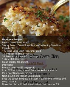 Risotto Casserole Recipes, Saucy Rice Recipe, Teenager Meal Ideas, Just Add Boiling Water Meals, 1 Dish Dinner Recipes, Soft Food Dinner Ideas After Surgery, Rice Vegetable Recipes, Parboiled Rice Recipes, Rice Casserole Recipes For Dinner