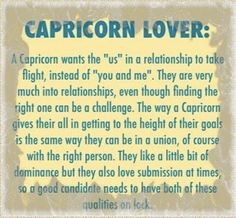 the caption for capricorn lover