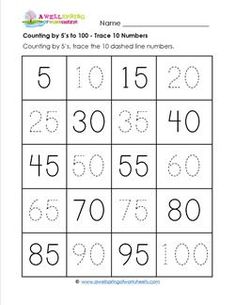 counting numbers worksheet for children to learn how to count the number from 0 to 10